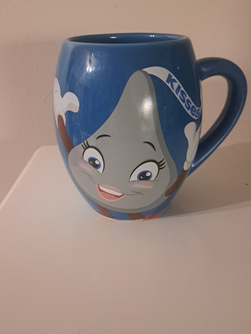 New Large Blue Bulbous 16 Oz. Hershey Kiss MUG